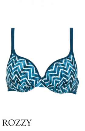 Бюстгальтер купальный Naturana 77042 бирюзовый К