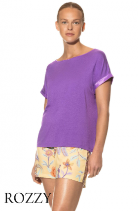 Футболка домашняя вискозная Mey Alena 16407 сиреневая