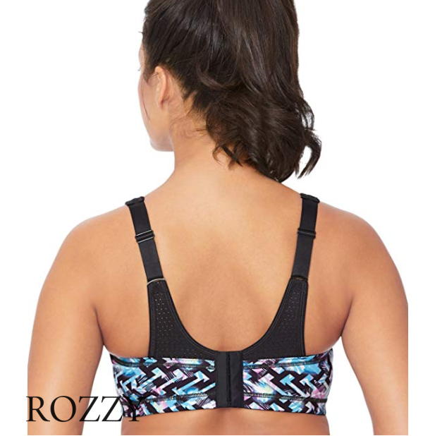 Бюстгальтер спортивный Glamorise GI9167 черный/принт