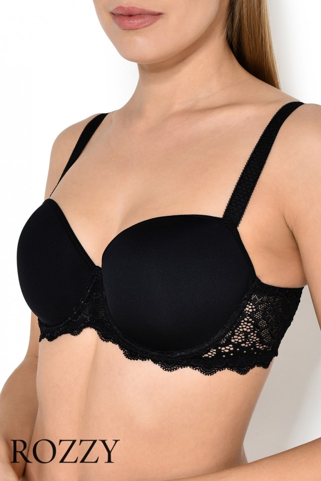 Бюстгальтер балконет Simone Perele Caresse 12A343 черный 
