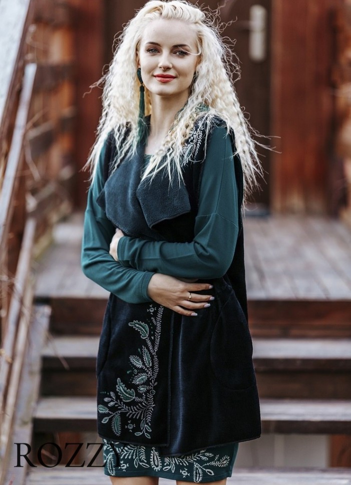 Жилет домашний флисовый Key LHW 802 19/20 черный