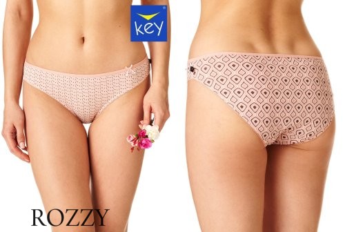 Трусы бикини хлопковые Key LPR 733 B22 розовый/коричневый (уп.2шт.) 