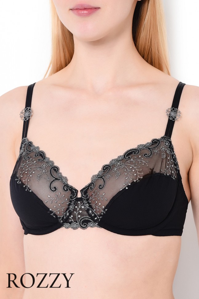 Бюстгальтер Simone Perele Delice 12X310 черно-серый