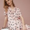 Пижама вискозная Aruelle Polly пыльная роза/черный