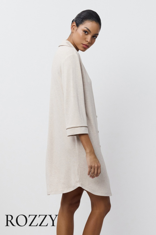 Сорочка вискозная Aruelle Karine светло-бежевый