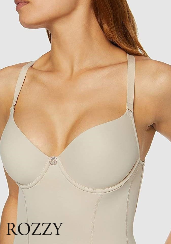 Грация корректирующая пуш-ап Selene Body Giorgia серо-бежевый