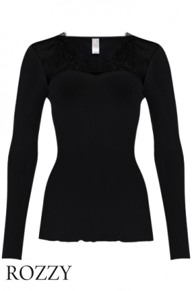 Блуза шерстяная Nina Von C Wool Silk 29470357 черный