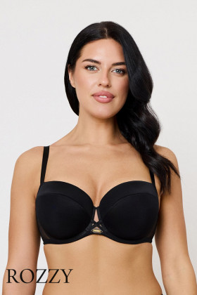 Бюстгальтер балконет пуш-ап Subtille Omena черный