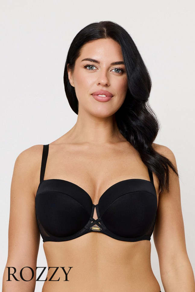 Бюстгальтер балконет пуш-ап Subtille Omena черный