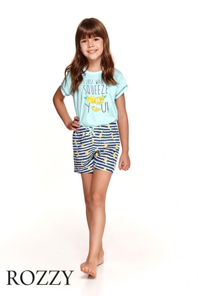 Пижама детская Taro Hania 2200/2201 SS21 бирюзовый/синий