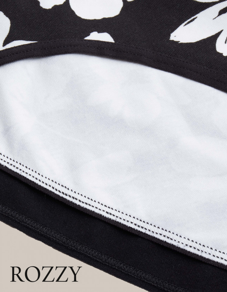 Трусы слипы хлопковые Esotiq Mia-Mia 42268 черный/белый (уп.2шт.)