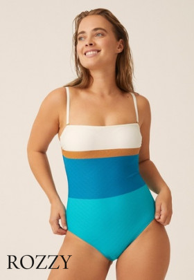 Купальник слитный Naturana 73420 синий/мультицвет Ф