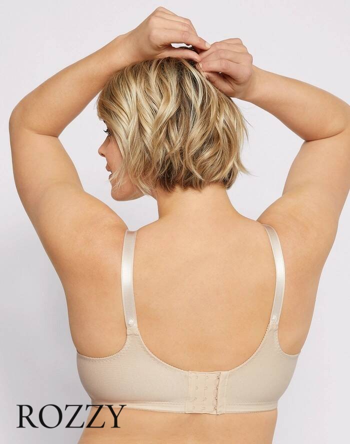 Бюстгальтер без косточек хлопковый Bali Double Support 3036 серо-коричневый