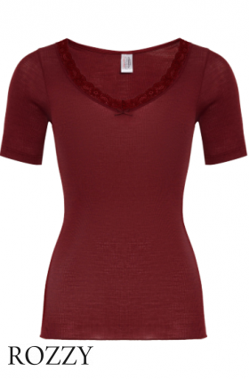 Футболка шерстяная Nina Von C Wool Silk 29460846 бордовый