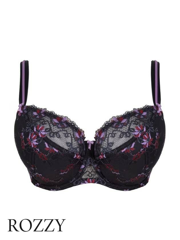 Бюстгальтер Corin Daisy 12722 черный/сиреневый