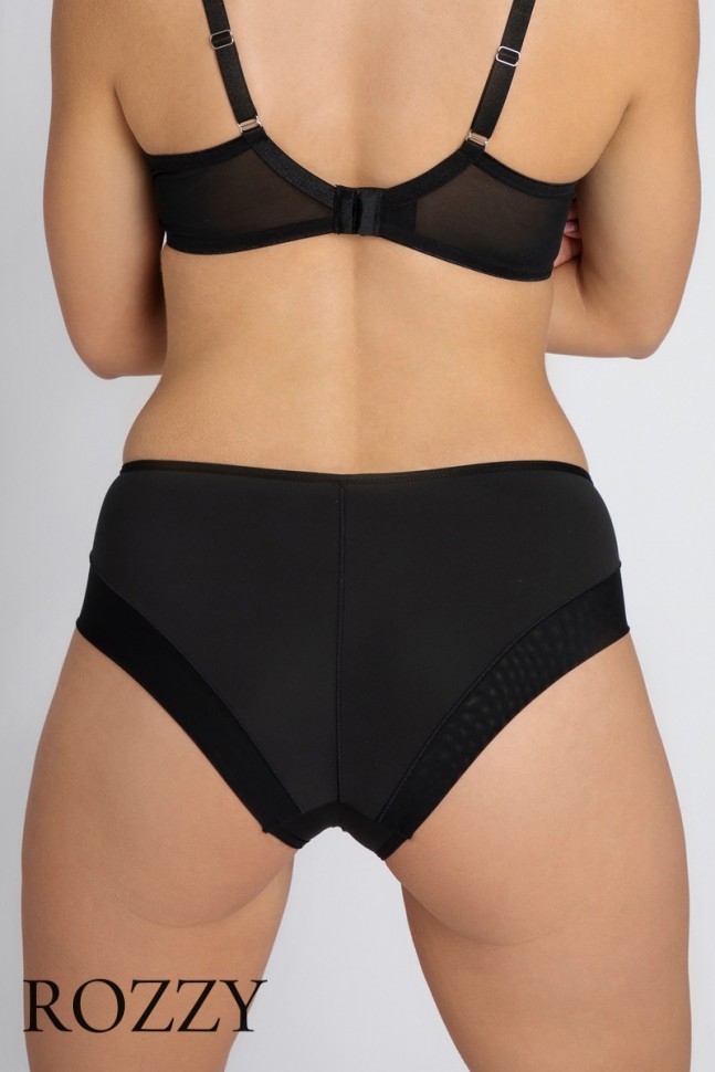 Трусы слипы Subtille Teresa черный/бежевый  