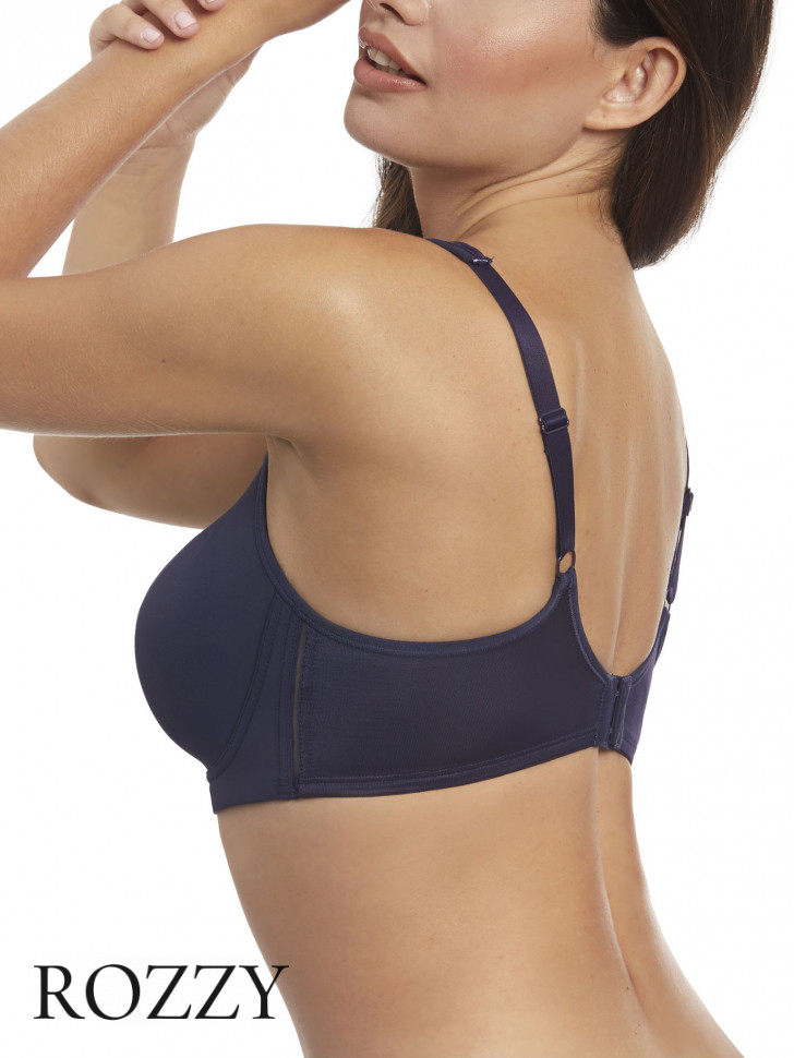 Бюстгальтер минимайзер без косточек Selene Elvira темно-синий