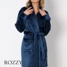 Халат флисовый Aruelle Eve Blue синий