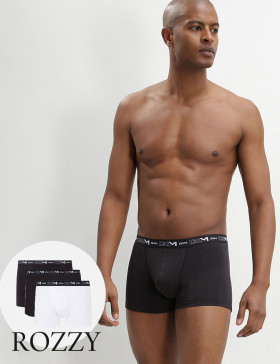 Трусы шорты мужские DIM 6596/3 черный/белый/черный (уп.3шт.)