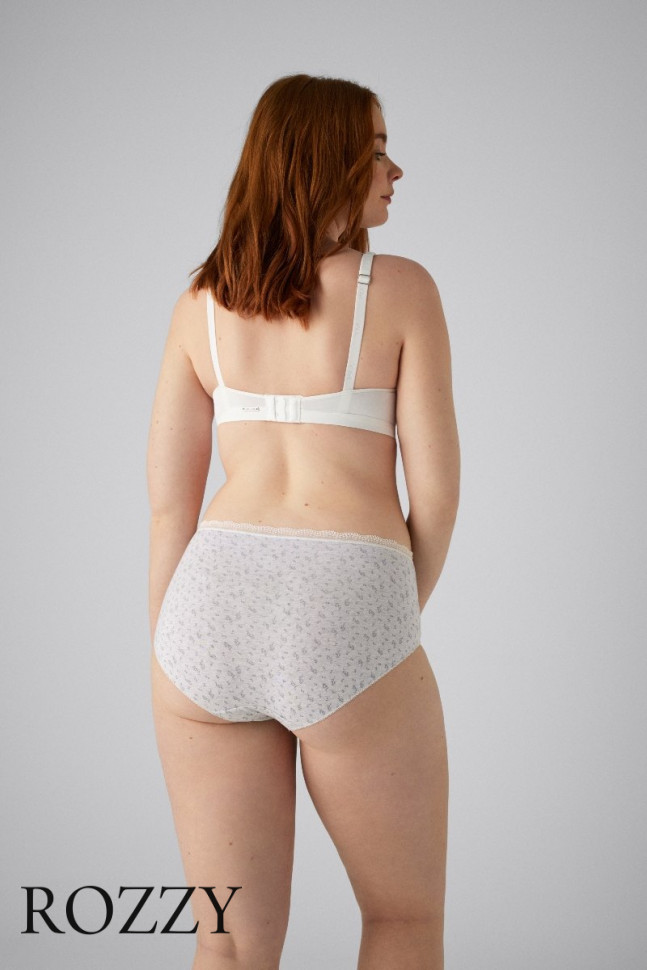 Трусы классика хлопковые Ysabel Mora 19445 светло-серый/светло-розовый (уп.2шт.)