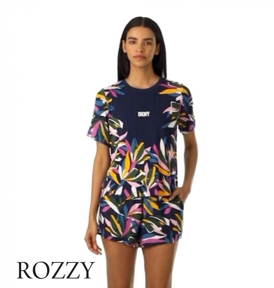 Пижама вискозная DKNY YI2922653 синий/многоцветный