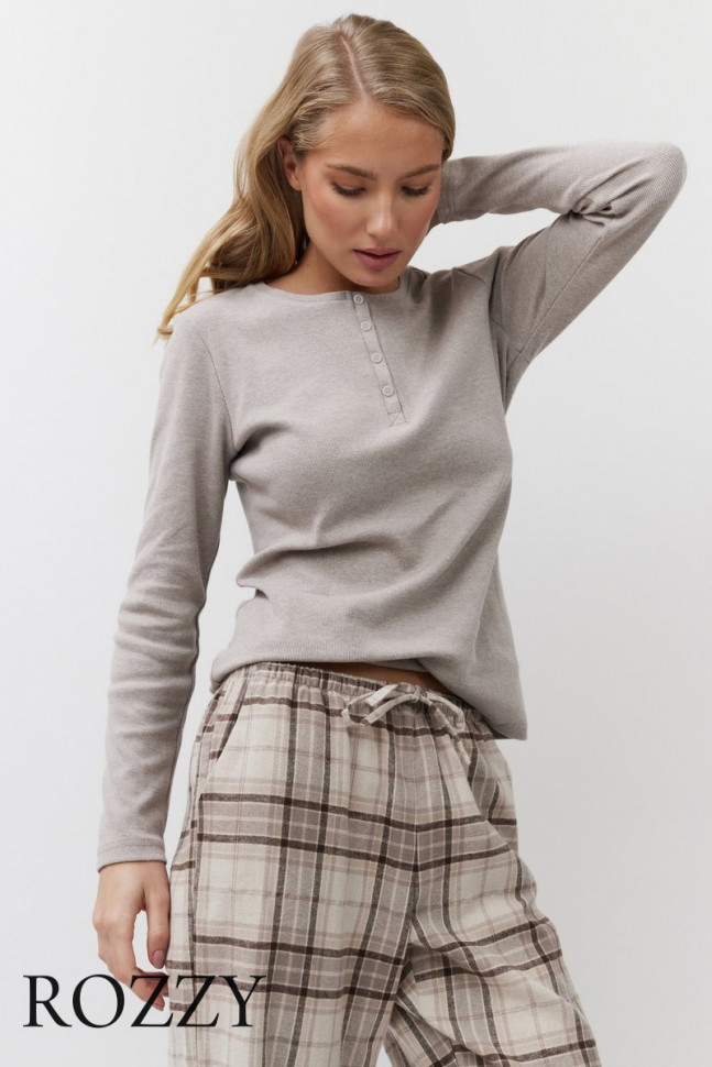 Пижама фланелевая Aruelle Martina бежевый