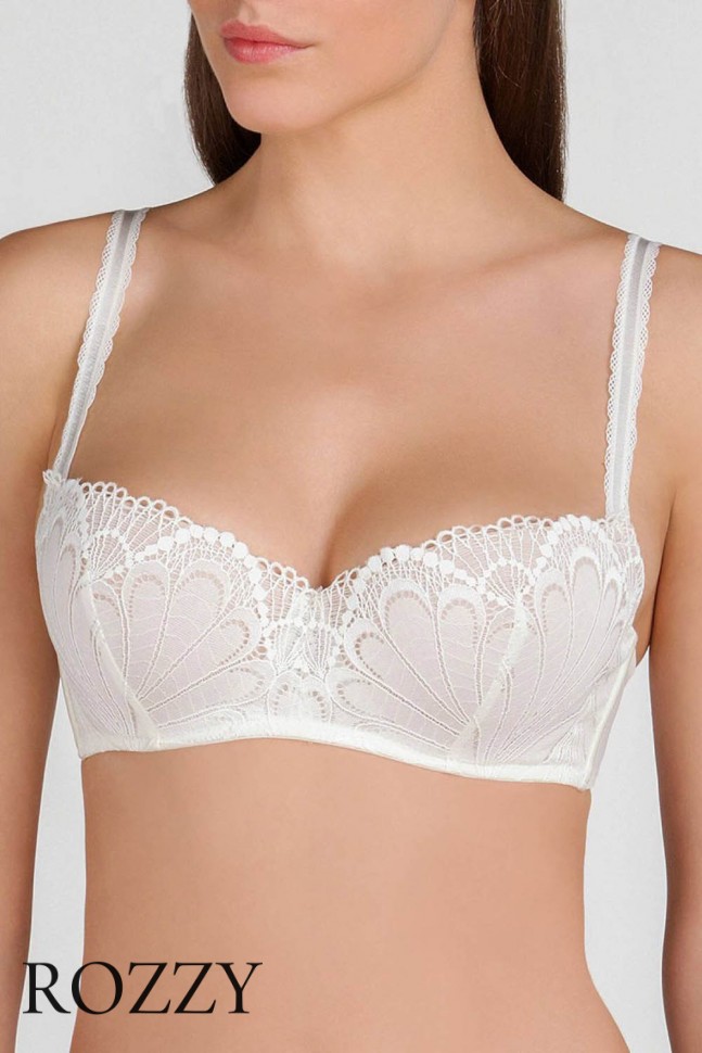 Бюстгальтер балконет пуш-ап Wonderbra Rifined Glamour W031O слоновая кость