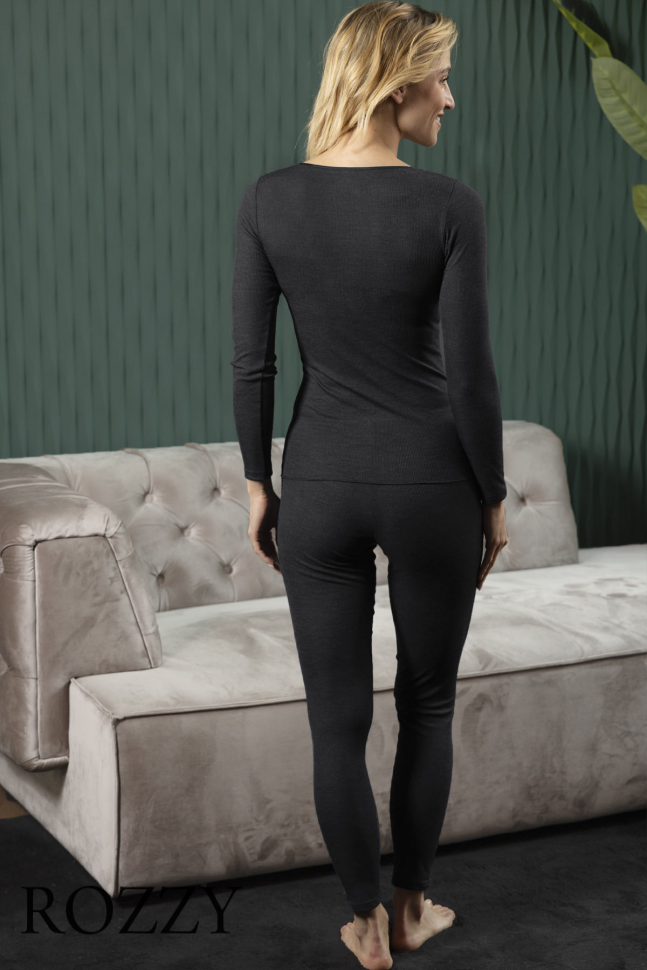 Фуфайка шерстяная Nina Von C Wool Silk 29470846 черный