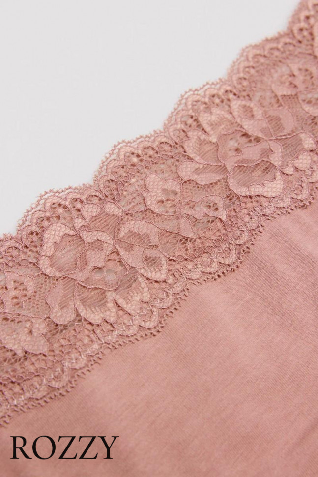 Трусы стринги хлопковые Ysabel Mora 19032 пыльная роза