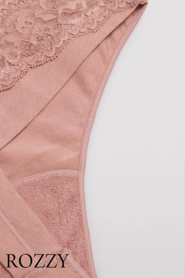 Трусы стринги хлопковые Ysabel Mora 19032 пыльная роза