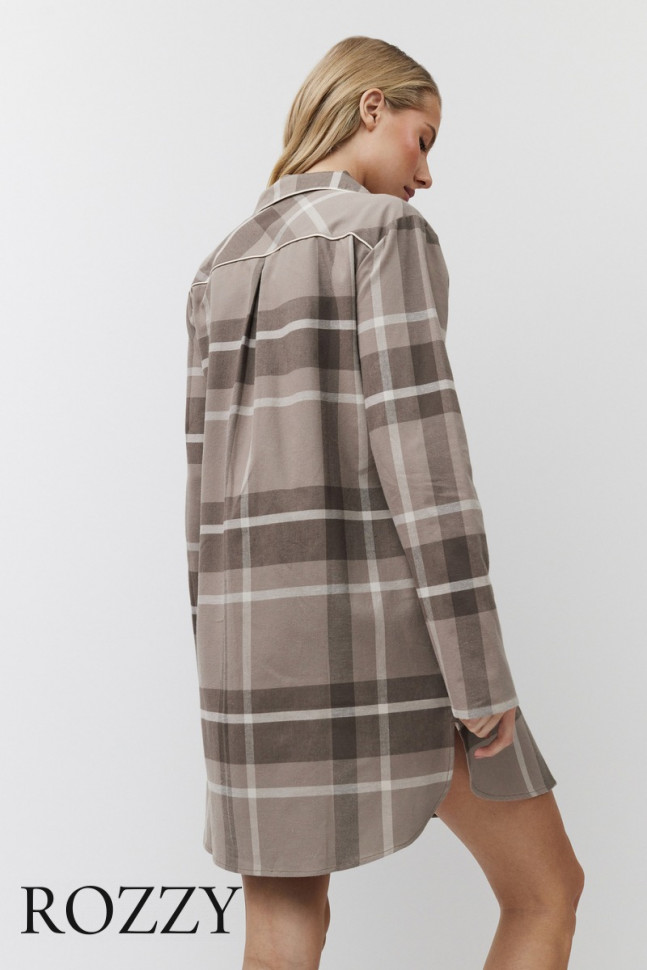 Сорочка хлопковая Aruelle Elody мокка