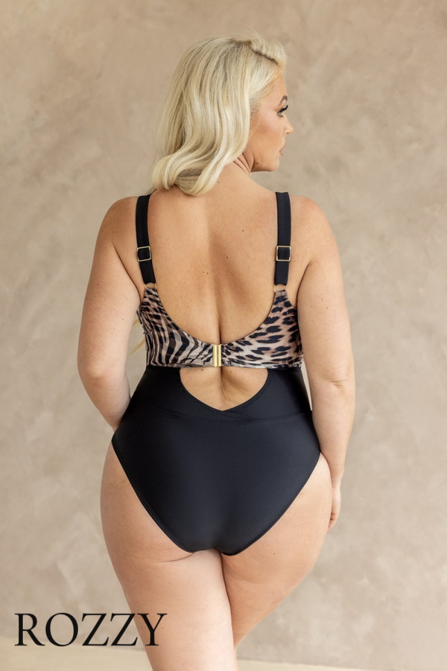 Купальник слитный Kris Line Maui Bodysoftfullcup леопардовый
