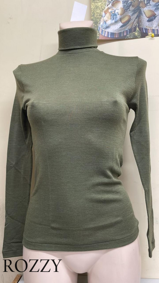 Водолазка шерстяная Madiva Zoe ML хаки (206)