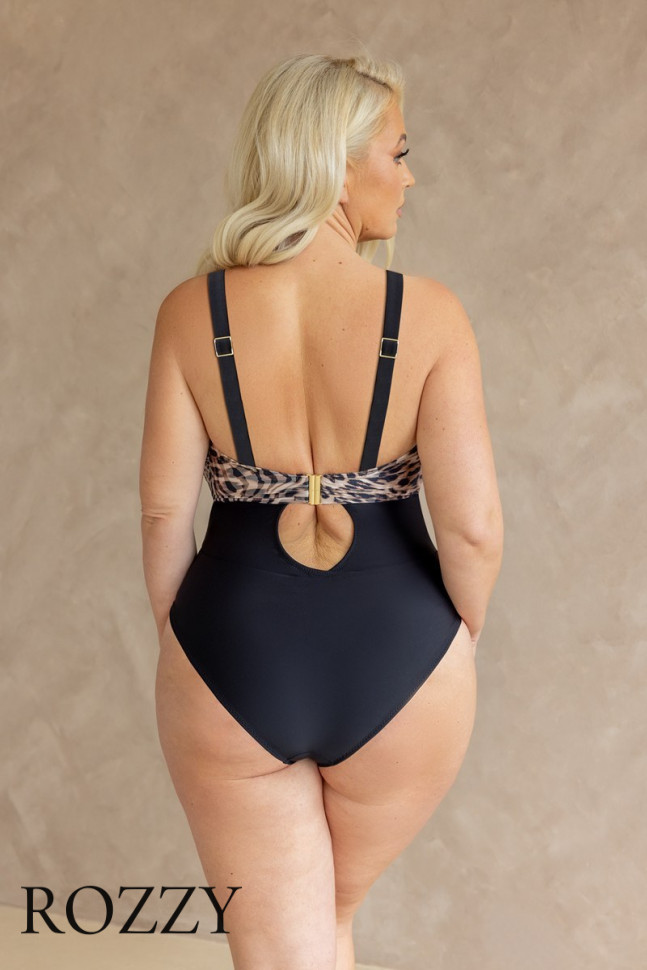 Купальник слитный Kris Line Maui Bodybalconettemhm леопардовый