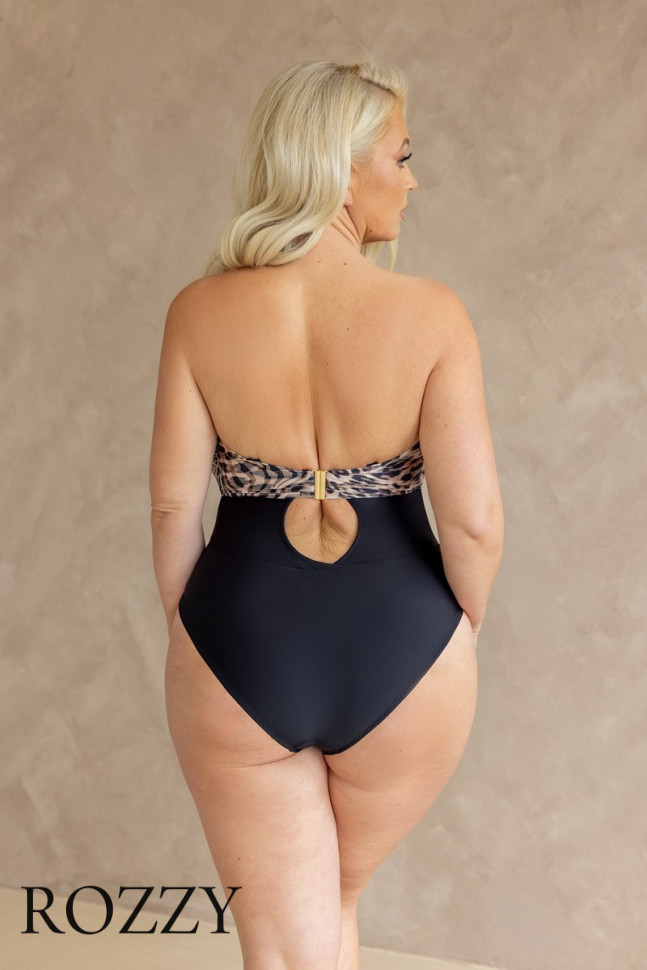 Купальник слитный Kris Line Maui Bodybalconettemhm леопардовый