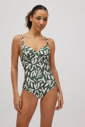 Купальник слитный Ysabel Mora 83102 оливковый/белый