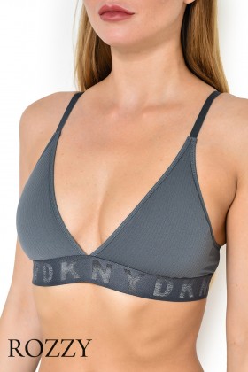 Бюстгальтер бескаркасный DKNY Seamless Litewear DK4026 серый
