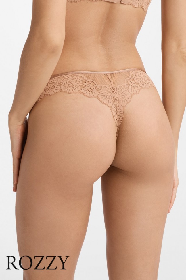 Трусы стринги Esotiq Darling 40545 темно-бежевый