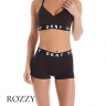Бюстгальтер без косточек хлопковый DKNY Cozy Boyfriend DK4518 черный-белый