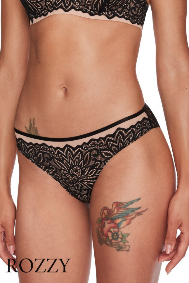 Трусы слипы Esotiq Trophy 40344 черно-бежевый