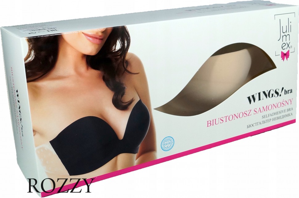 Бюстгальтер невидимка тканевый Julimex Wings Bra черный  