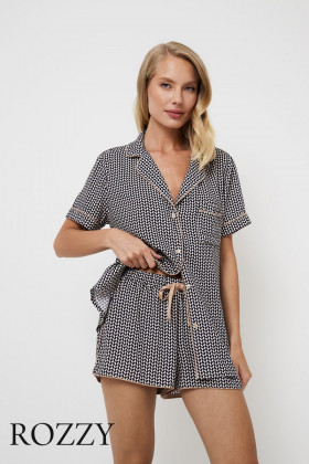 Пижама вискозная Aruelle Isolda графитовый