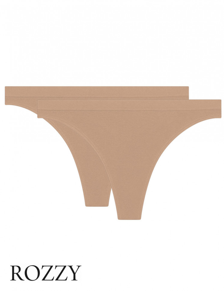 Трусы стринги бесшовные DIM Les Pockets Eco 05E1 телесный (уп.2шт.)