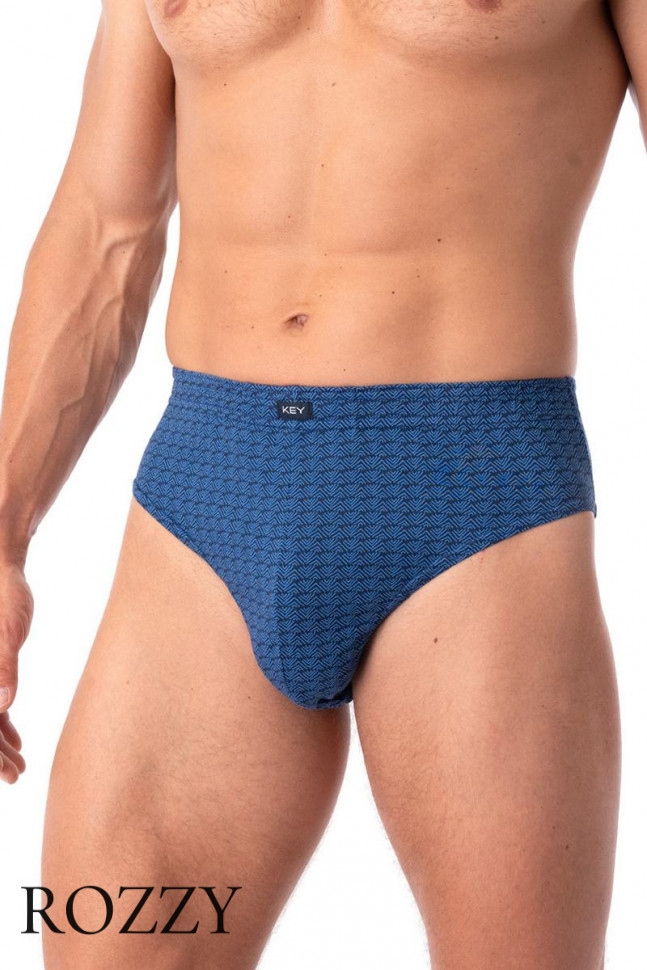 Трусы слипы мужские Key MPC 813 темно-голубой/синий (уп.2шт.)