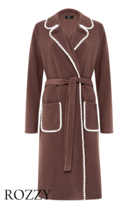 Халат флисовый Bisbigli 84180 коричневый