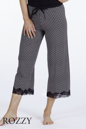 Брюки домашние Nina Von C Modal 16262348 черный/разноцветный