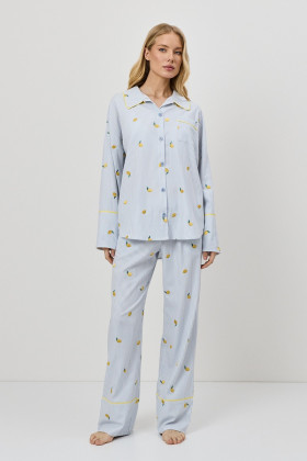 Пижама хлопковая Aruelle Lenora светло-голубой