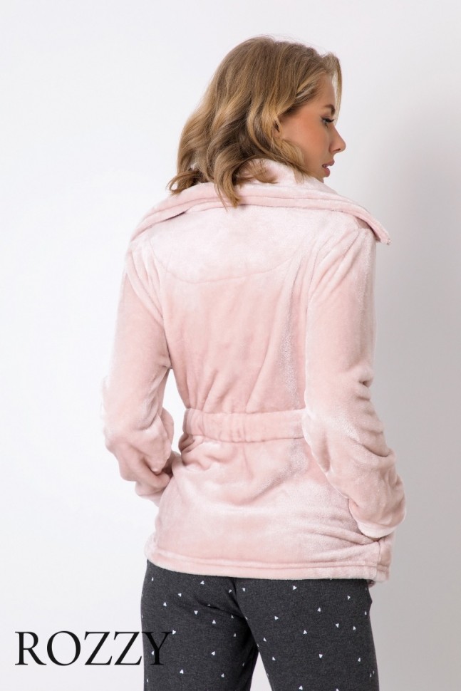 Кофта домашняя флисовая Aruelle Eve Dusty Pink розовый