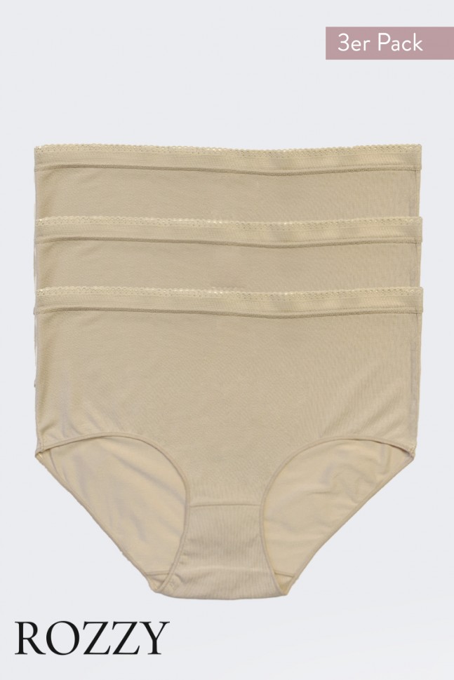 Трусы макси Nina Von C 1616072299 бежевый (уп.3шт.)