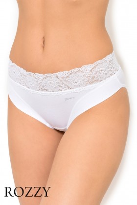 Трусы слипы хлопковые Janira Dolce Cinture 31786 белый, песочный, черный